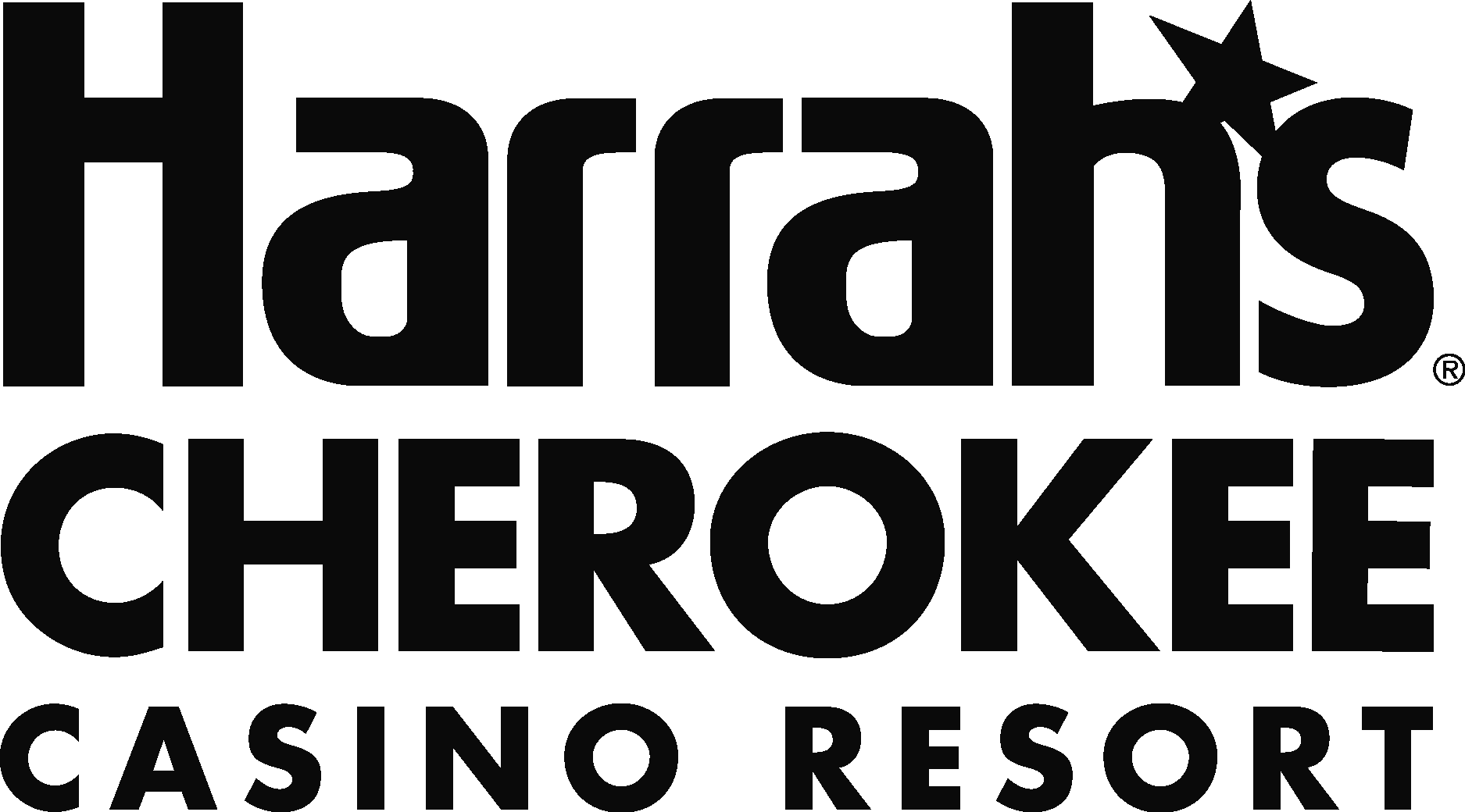 HarrahтАЩs Cherokee Casino Resort Black Logo Vector Logo